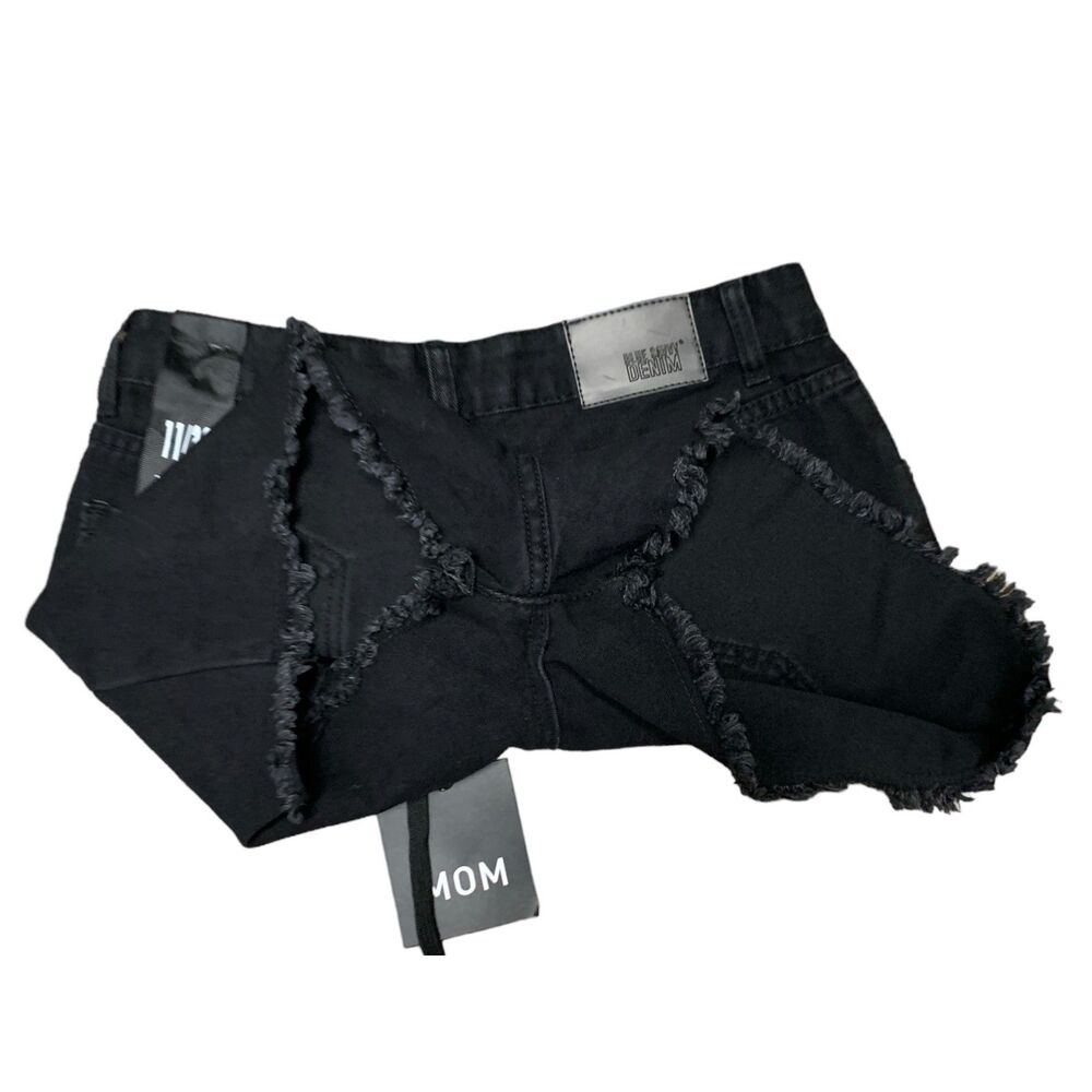 BLUE SAVVY Black Mom High Rise Jean Shorts, Size 11, NWT - Picture 4 of 10